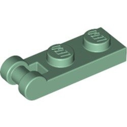 60478-48 Platte plaat 1x2 met gesloten hendel KOPZIJDE!!! groen, zandkleurig NIEUW *1B295