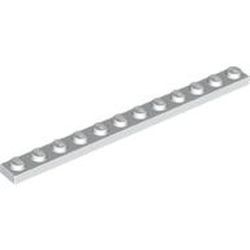 60479-1 Platte plaat 1x12 wit NIEUW *1B197