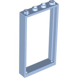 60596-105 Deurpost /raamframe 1x4x6 (2 gaatjes bovenin) blauw, lichthelder NIEUW *1L234