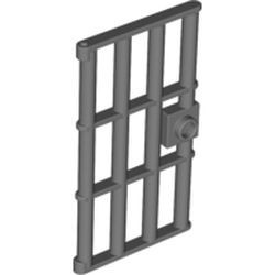 60621-77 Deur 1x3x6 Met tralies en slot grijs, donkerparel NIEUW *1B276