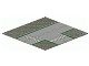 608p01-9BG B-KEUS (sterk verkleurd)Wegenplaat 32x32 afsplitsing ZONDER FIETSPAD lichtgrijs (klassiek) gebruikt *3K000