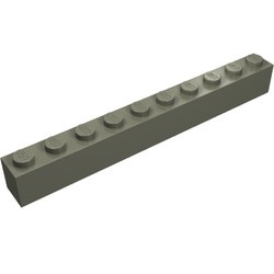 6111-10 Steen 1x10 donker, grijs (klassiek) NIEUW *5K0000