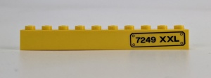 6111pb009R-3G Steen 1x10 7249 XXL RECHTS (Sticker) geel gebruikt *5V09-01