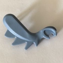 6127-55G Draken/Dinosaurus arm rechts blauw, zandkleurig gebruikt *0L0000