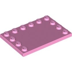 6180-104 Tegel 4x6 met noppen zijkant roze, helder NIEUW *5K0000