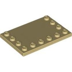6180-2 Tegel 4x6 met noppen zijkant crème NIEUW *5K0000