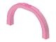6184-23G Steen,halve boog 1x12x5 gebogen top 2 noppen bovenop roze (klassiek) gebruikt *1T000