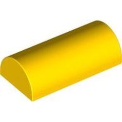 6192-3 Steen 2x4 geheel afgerond geel NIEUW *1B073