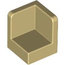 6231-2 Hoekpaneel 1x1x1 crème NIEUW *1B016