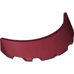 62360-59 Autoruit 3x6x1 gebogen rood, donker NIEUW *5D0000