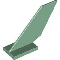 6239-48G Staart op plaat 2x3 groen, zandkleurig gebruikt *1D040