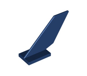 6239-63 Staart op plaat 2x3 blauw, donker NIEUW *0D0000
