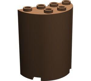 6259-8G Cylinder, half 2x4x4 bruin (klassiek) gebruikt *1F009
