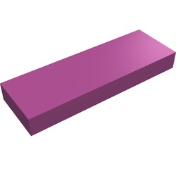 63864-71 Tegel 1x3 magenta NIEUW *1B110