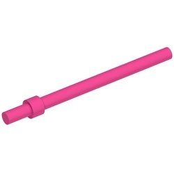 63965-47 Paal 6 noppen met stopring roze, donker NIEUW *