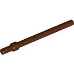 63965-88G Paal 6 noppen met stopring bruin, roodachtig gebruikt *1E014