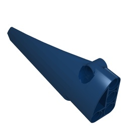 64393-63 Technic, Sierpaneel # 6 GLAD lang Side B blauw, donker NIEUW *4T092