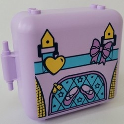 64462pb06-154 Box 3x8x6 2/3 halve met balletschoenen (PAKKETPOST) lavender, licht NIEUW *5K000