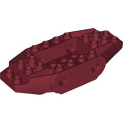 65186-59 Voertuigplaat 4x10x 1 2/3 rood, donker NIEUW *3D000