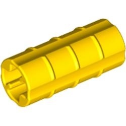 6538-3 Technic, As koppelaar ribbel breedterichting geel NIEUW *1A073