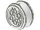 6582-1G Wiel 20x30 velg voor ZACHTE band (alleen velg) wit gebruikt *5W000