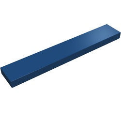 6636-63G Tegel 1x6 blauw, donker gebruikt *1B342