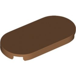 66857-150 Tegel 2x4 Ovaal caramel, midden NIEUW *5A079