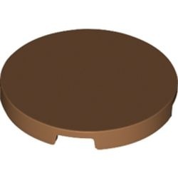 67095-150 Tegel rond 3x3 caramel, midden NIEUW *