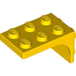69906-3 Verbindingsplaat 3x2 - 2x2 geel NIEUW *5A037