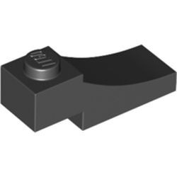 70681-11 Steen, gebogen 3x1 omgekeerd uitsnede zwart NIEUW *1B382