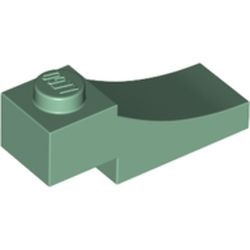 70681-48 Steen, gebogen 3x1 omgekeerd uitsnede groen, zandkleurig NIEUW *1B382