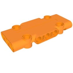 71709-4 Technic, Sierpaneel plat 3x7x1 (klein) oranje NIEUW *4T087