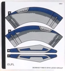75199stk01 STICKER 75199 General Grievous' Combat Speeder NIEUW *0S0000