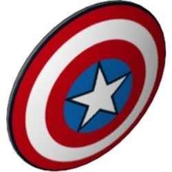 75902pb13-85 Schild Captain America grijs, donker (blauwachtig) NIEUW *0L0000