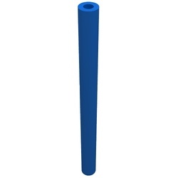 75c05-7 Slang star 3mm doorsnede, 5 noppen lengte (4 cm) blauw NIEUW *5D0000