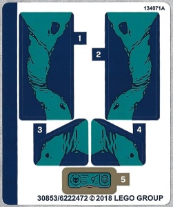 76101stk01 STICKER 76101 Outrider Dropship Attack NIEUW *0S0000