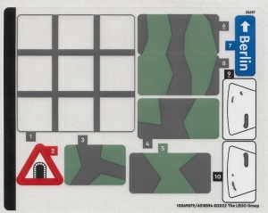 77012stk01 STICKER 77012 INDIANA JONES- Fighter Plane Chase NIEUW *0S0000