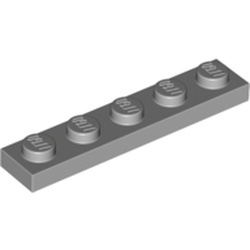 78329-86 Platte plaat 1x5 grijs, licht (blauwachtig) NIEUW *1B172