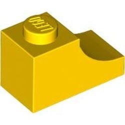 78666-3 Steen, boog 1x2 omgekeerd geel NIEUW *5B016