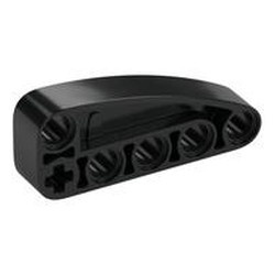 80286-11 Technic Hefbalk 2x5 kwart elips dik zwart NIEUW *1D000