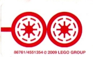 8037stk01 STICKER 8037 STAR WARS Anakin's Y-wing Starfighter NIEUW *0S0000