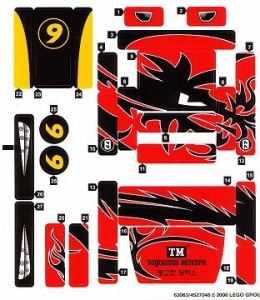 8159stk01 STICKER Racer X & Taejo Togokhan NIEUW *0S0000