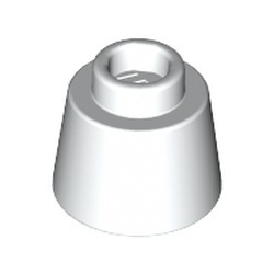 85975-1 Kegel 1,17x1,17x 2/3 (Fez) wit NIEUW *1B087