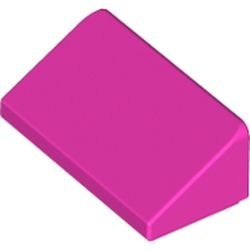 85984-47 Dakpan klein 30 graden 2x1x 2/3 (2 nop breed) roze, donker NIEUW *1B192