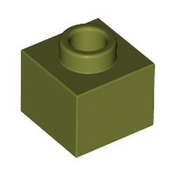 86996-155 Steen 1x1x 2/3 open nop groen, olijf NIEUW *5C104