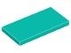 87079-39 Tegel 2x4 turquoise, donker NIEUW *1B137