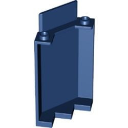 87421-63 Kasteelmuur 3x3x6 Hoek NIEUWE BODEM blauw, donker NIEUW *