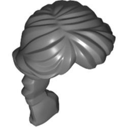 88286-85 Haren- Ponystaart lang met vlecht grijs, donker (blauwachtig) NIEUW *0L0000