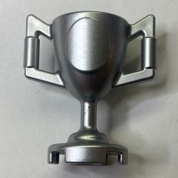 89801-67G Trofee, beker met 2 oren zilver, metallic gebruikt *1E020