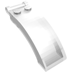 92474-12G Ruit 6x2x2 met handvat rond met extra stukje voorop transparant gebruikt *